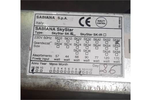 Sabiana Sky Star SK 62 Convector cassette